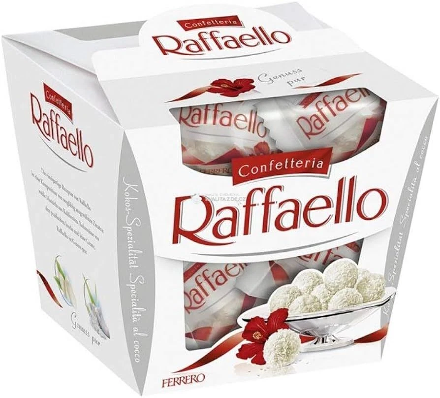 Ferrero Raffaello Coconut And Almond Gift Box 15 Pack 150g