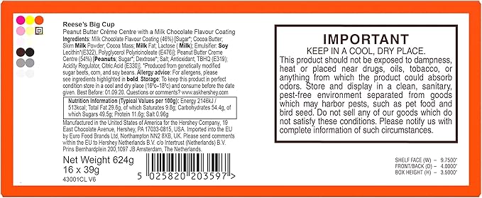 Reeses Big Cup 16 - 1.4 Oz PKGS - Image 4